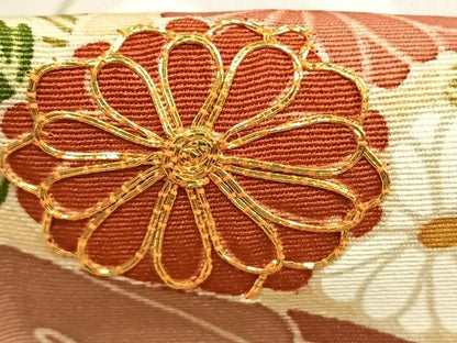 平和屋着物●訪問着　友禅　駒刺繍　熨斗花文　暈し染め　正絹　逸品　AABF5965fy