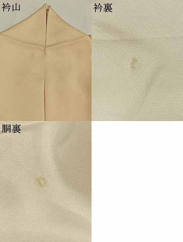 平和屋着物●訪問着 草花文 金彩 正絹 逸品 AABF5967fy