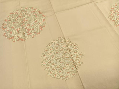 平和屋着物●訪問着 草花文 金彩 正絹 逸品 AABF5967fy