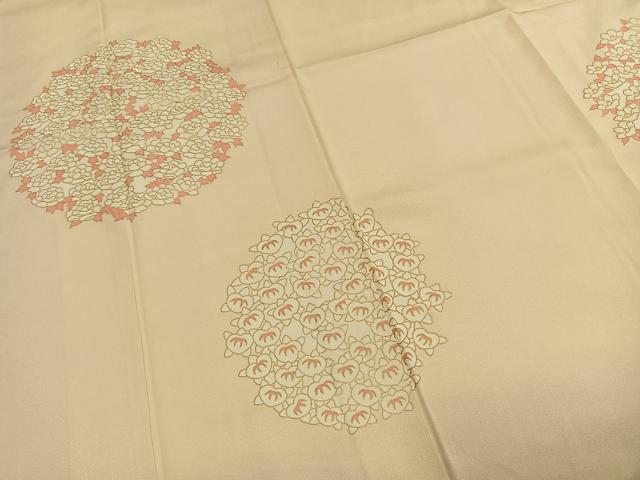 平和屋着物●訪問着 草花文 金彩 正絹 逸品 AABF5967fy