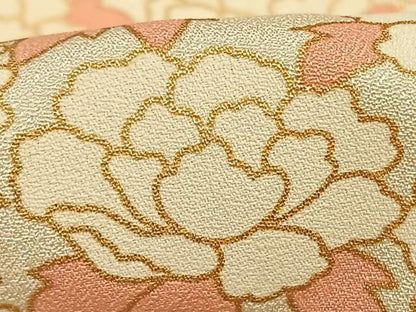 平和屋着物●訪問着 草花文 金彩 正絹 逸品 AABF5967fy