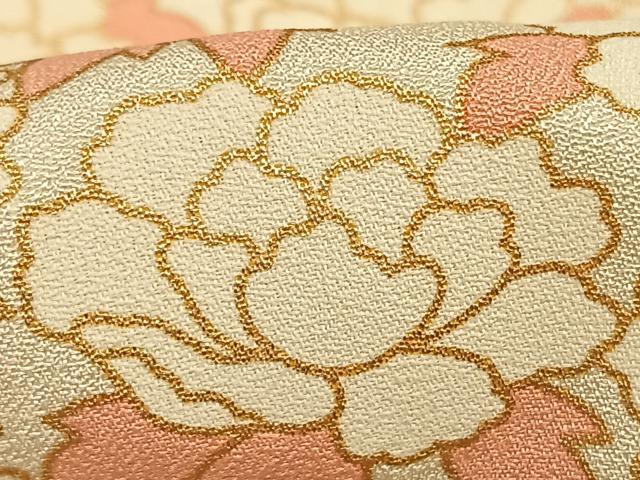 平和屋着物●訪問着 草花文 金彩 正絹 逸品 AABF5967fy