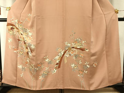 平和屋着物●創業460年・千總　訪問着　束ね熨斗花文　金彩　西武百貨店扱い　正絹　逸品　AABF5972fy