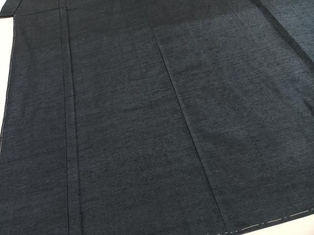 平和屋着物●男性　紬　アンサンブル　褐返色　キングサイズ　正絹　逸品　未使用　AABF5978fy