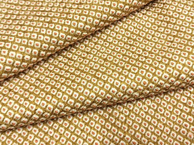 平和屋着物●上質な小紋　総絞り　正絹　逸品　AABF5982fy