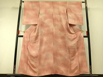 平和屋着物■上質な小紋 道長文 暈し染め 正絹 逸品 AABF5985fy