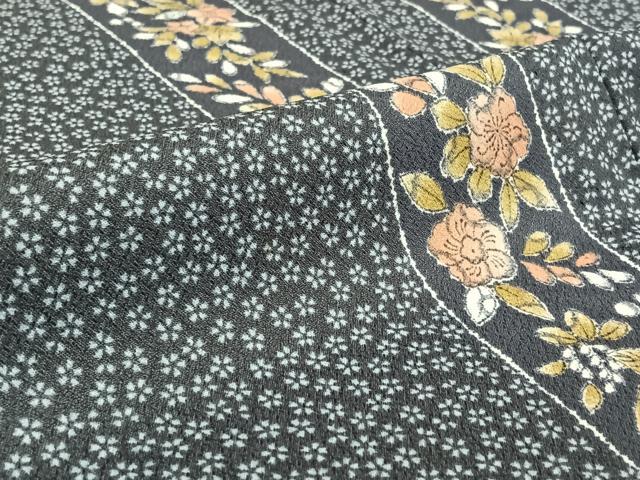 平和屋着物▽小紋 単衣 辻が花 洗える着物 AABF6001jh