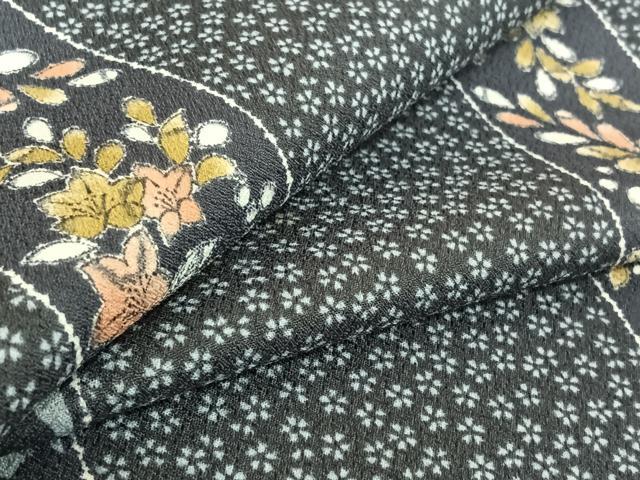 平和屋着物▽小紋 単衣 辻が花 洗える着物 AABF6001jh