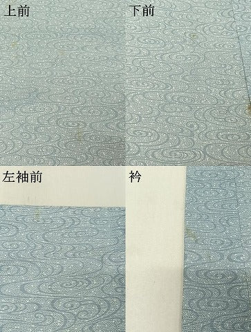 平和屋着物▽江戸小紋 道中着 スリーシーズン 春夏秋 塵除け 絽 流水文 正絹 逸品 AABF6003jh