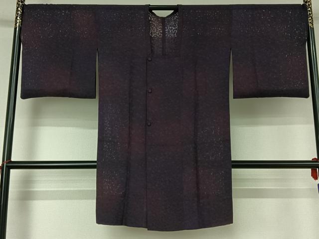 平和屋着物▽道行コート スリーシーズン 春夏秋 塵除け 葡萄 暈し染め 正絹 逸品 AABF6014jh