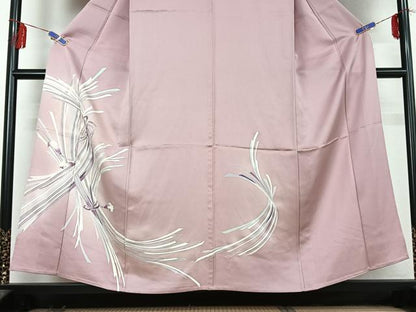 平和屋着物▽訪問着 単衣 束ね熨斗文 暈し染め 正絹 逸品 AABF6015jh