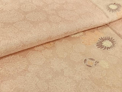 平和屋着物▽上質な小紋 単衣 舞花文 正絹 逸品 AABF6016jh