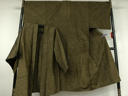 平和屋着物▽男性 紬 単衣 アンサンブル 霞文 正絹 逸品 AABF6018jh