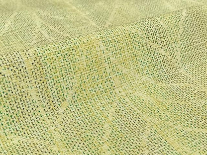 平和屋着物▽上質な紬 単衣 枝葉文 高島屋扱い 正絹 逸品 AABF6021jh