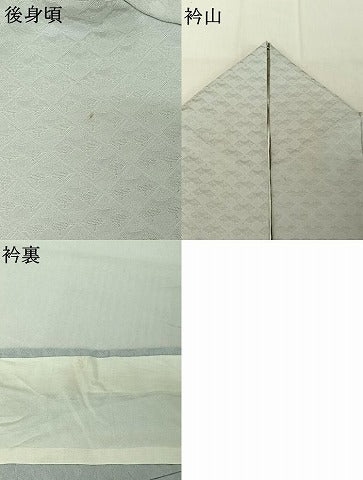 平和屋着物▽上質な色無地 単衣 薄雲鼠色 正絹 逸品 AABF6022jh