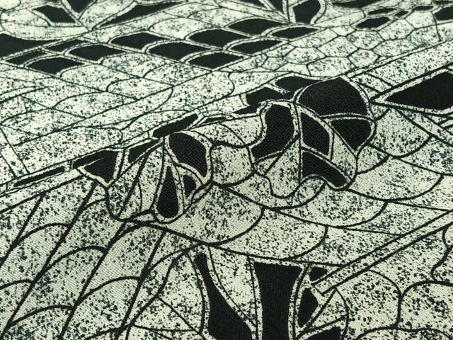 平和屋着物▽小紋 単衣 風景文 洗える着物 AABF6030jh