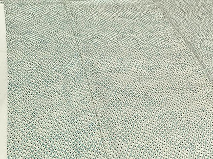 平和屋着物▽上質な小紋 単衣 鹿の子文様 正絹 逸品 AABF6038jh