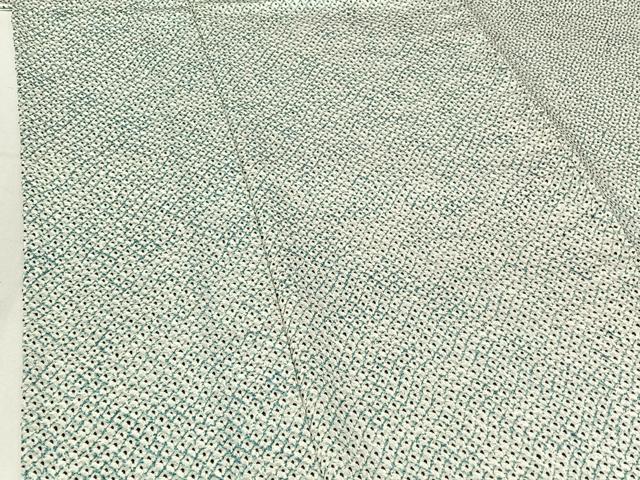 平和屋着物▽上質な小紋 単衣 鹿の子文様 正絹 逸品 AABF6038jh