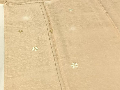 平和屋着物▽上質な小紋 単衣 舞花文 蛍暈し 金彩 正絹 逸品 AABF6040jh