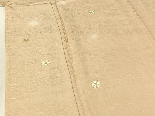 平和屋着物▽上質な小紋 単衣 舞花文 蛍暈し 金彩 正絹 逸品 AABF6040jh