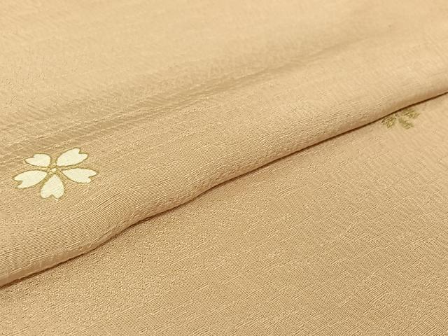 平和屋着物▽上質な小紋 単衣 舞花文 蛍暈し 金彩 正絹 逸品 AABF6040jh