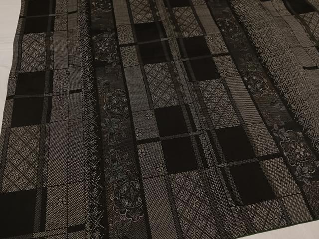 平和屋着物●本場大島紬 カタス7マルキ 吉祥花間道 やまと誂製 正絹 逸品 AABF6049ph