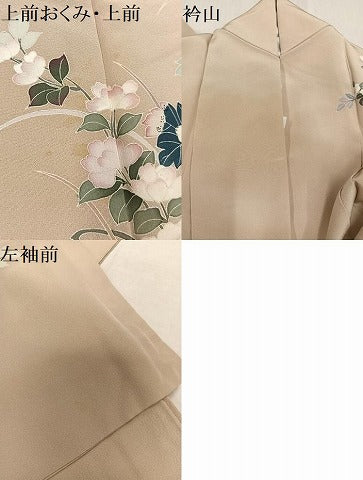 平和屋着物●訪問着 友禅 作家物 花籠文 正絹 逸品 AABF6052ph