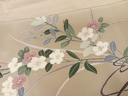 平和屋着物●訪問着 友禅 作家物 花籠文 正絹 逸品 AABF6052ph