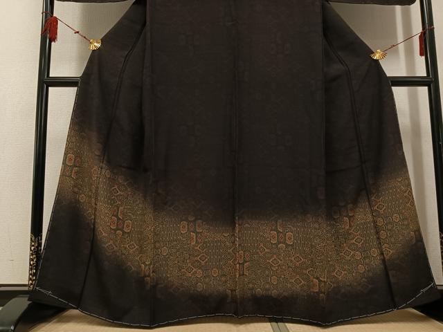 平和屋着物●訪問着 蜀江花文 暈し染め 正絹 逸品 未使用 AABF6055ph