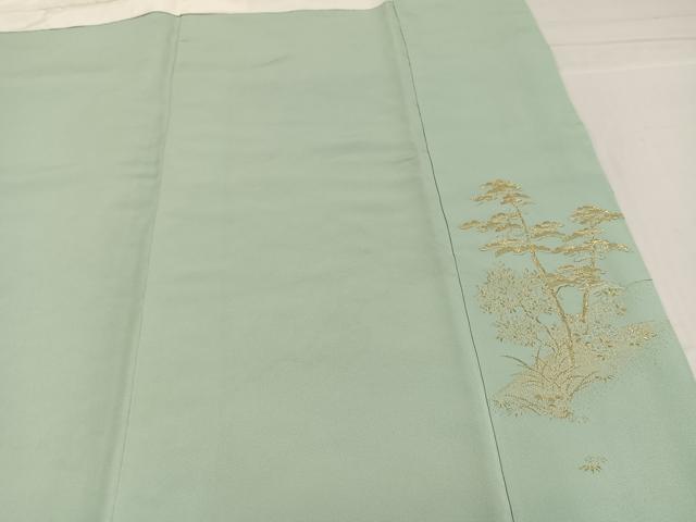平和屋着物●豪華色留袖 寿光織 草花文 金銀糸 正絹 逸品 未使用 AABF6057ph