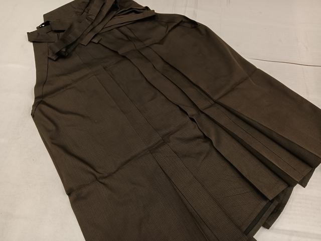 平和屋着物●男性 馬乗り袴 縞 正絹 逸品 AABF6062ph