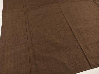 平和屋着物●男性 紬 色無地 憲法色 正絹 逸品 AABF6064ph