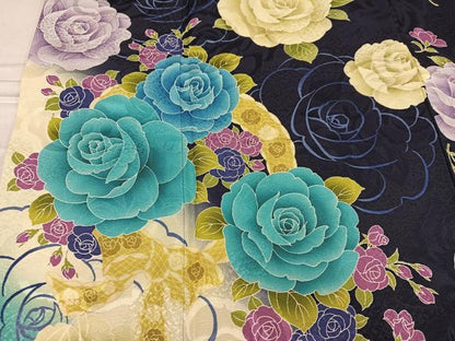 平和屋着物●豪華振袖 薔薇 暈し染め やまと誂製 正絹 逸品 AABF6067ph