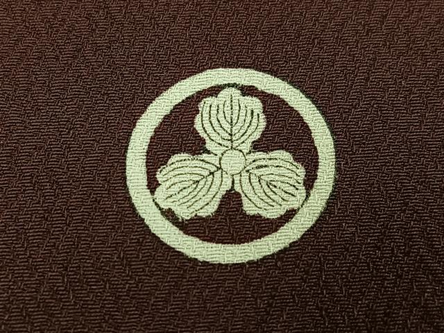 平和屋着物●上質な色無地 黒鳶色 正絹 逸品 AABF6075ph