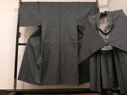 平和屋着物●男性 本場大島紬 アンサンブル 100亀甲 総詰め 正絹 逸品 未使用 AABF6078ph