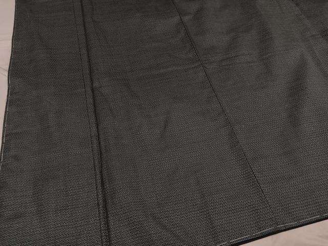 平和屋着物●男性 本場大島紬 アンサンブル 100亀甲 総詰め 正絹 逸品 未使用 AABF6078ph