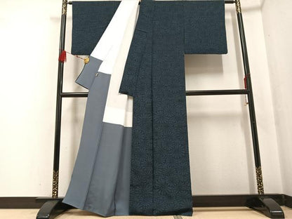 平和屋着物●塩沢紬 花尽くし ますいわ屋扱い 正絹 逸品 AABF6083ph