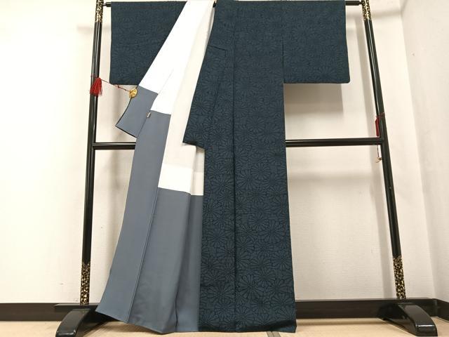 平和屋着物●塩沢紬 花尽くし ますいわ屋扱い 正絹 逸品 AABF6083ph