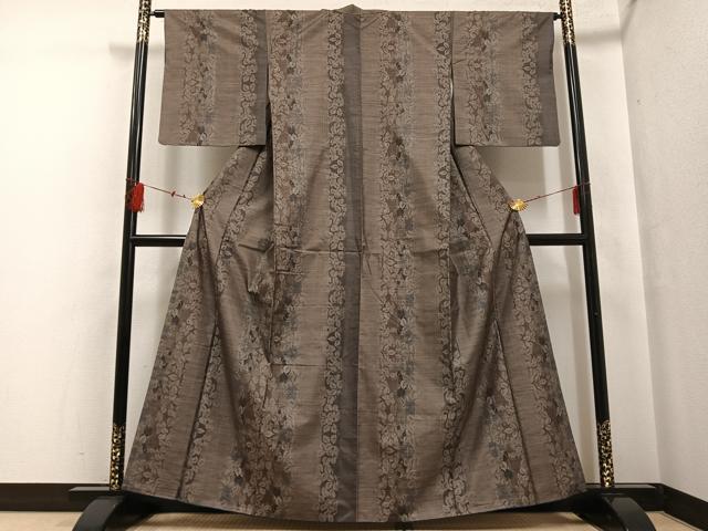 平和屋着物●本場大島紬 カタス9マルキ 舞葉間道 やまと誂製 正絹 逸品 AABF6093ph