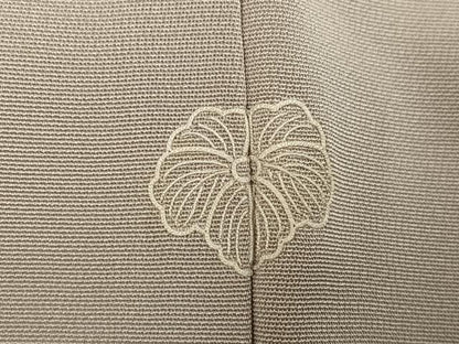 平和屋着物●訪問着 友禅 刺繍 舞扇草花文 金彩 正絹 逸品 AABF6096ph