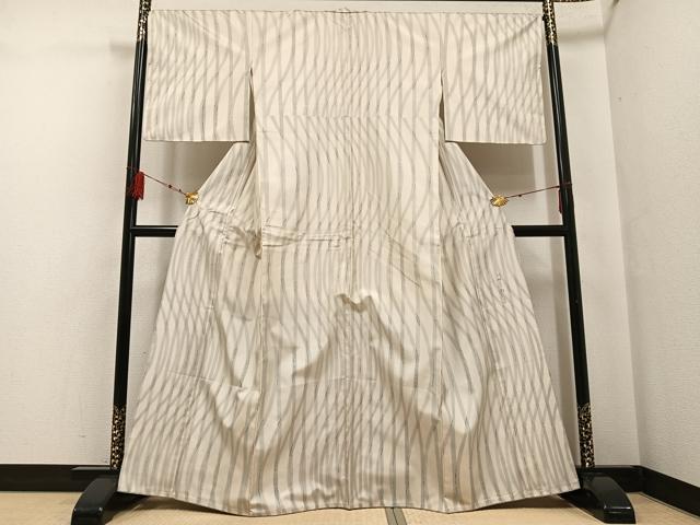 平和屋着物●二代目 川村久太郎 本場大島紬 染大島 間道 ますいわ屋扱い 正絹 逸品 AABF6099ph