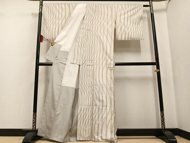 平和屋着物●二代目 川村久太郎 本場大島紬 染大島 間道 ますいわ屋扱い 正絹 逸品 AABF6099ph