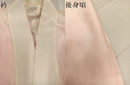 平和屋着物●振袖用長襦袢 無双仕立て 花鼓地紋 正絹 逸品 AABF6100ph