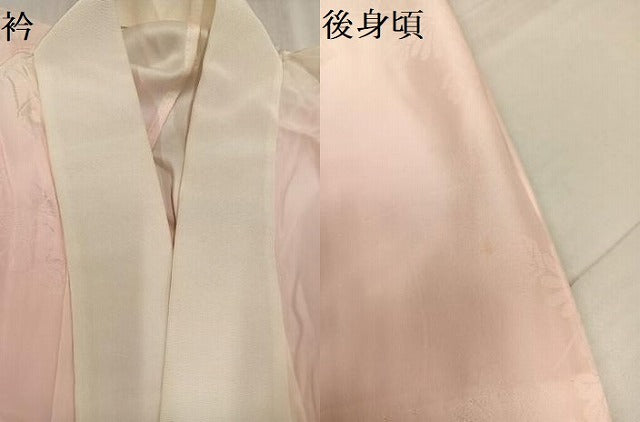 平和屋着物●振袖用長襦袢 無双仕立て 花鼓地紋 正絹 逸品 AABF6100ph
