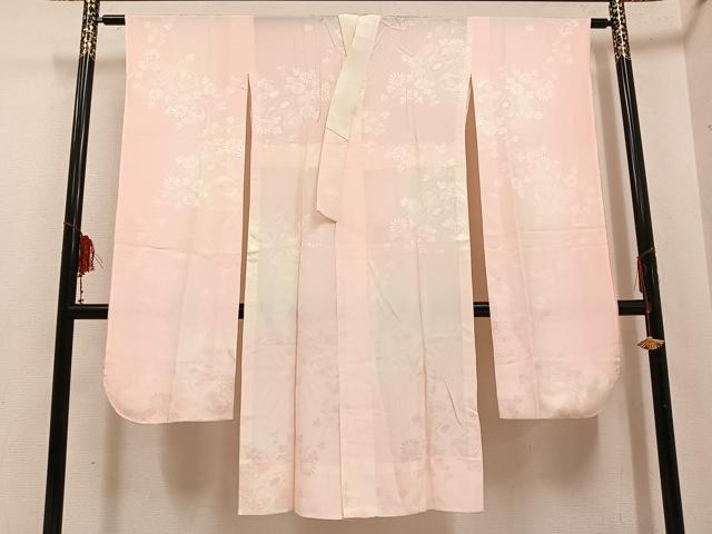 平和屋着物●振袖用長襦袢 無双仕立て 花鼓地紋 正絹 逸品 AABF6100ph