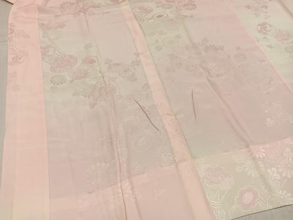 平和屋着物●振袖用長襦袢 無双仕立て 花鼓地紋 正絹 逸品 AABF6100ph