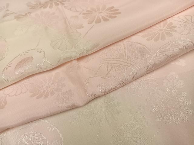 平和屋着物●振袖用長襦袢 無双仕立て 花鼓地紋 正絹 逸品 AABF6100ph