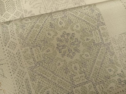 平和屋着物●上質な紬 花尽くし 正絹 逸品 AABF6105ph