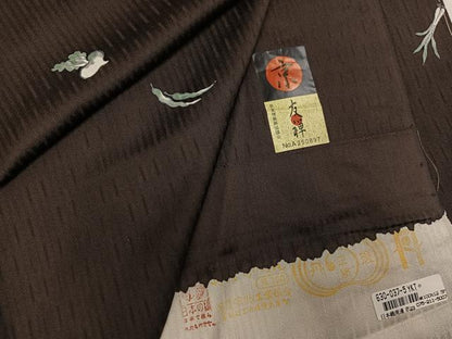 平和屋着物●上質な小紋 京友禅 成り物 反端付き 正絹 逸品 未使用 AABF6108ph