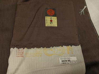 平和屋着物●上質な小紋 京友禅 成り物 反端付き 正絹 逸品 未使用 AABF6108ph